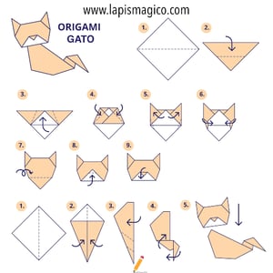 Origamis de gato, ficha pdf nº2