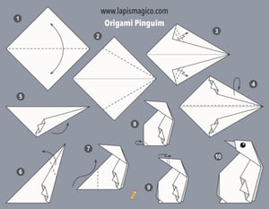 Origamis de pinguim, ficha pdf nº2