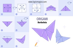 Origamis de borboelta, ficha pdf nº2
