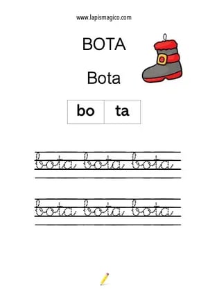 Bota, ficha pdf nº1