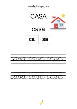 Casa, ficha pdf nº1