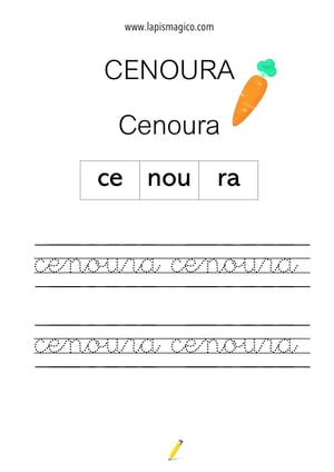 Cenoura, ficha pdf nº1