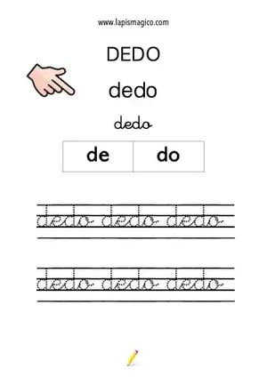 Dedo, ficha pdf nº1