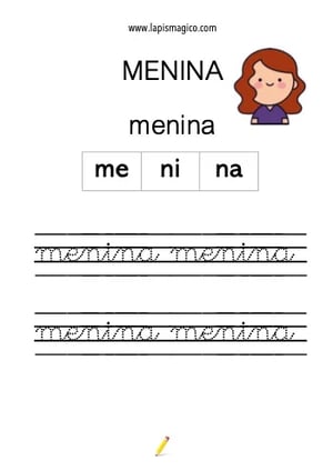 Menina, ficha pdf nº1