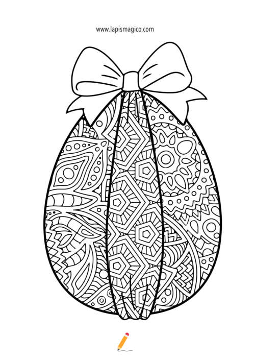 Desenhos de Ovos de Páscoa para colorir, ficha pdf nº2