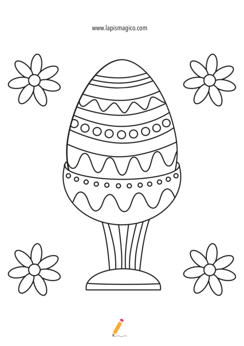 Desenhos de Ovos de Páscoa para colorir, ficha pdf nº4