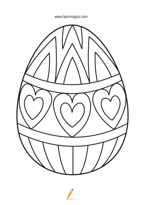 Desenhos de Ovos de Páscoa para colorir, ficha pdf nº6