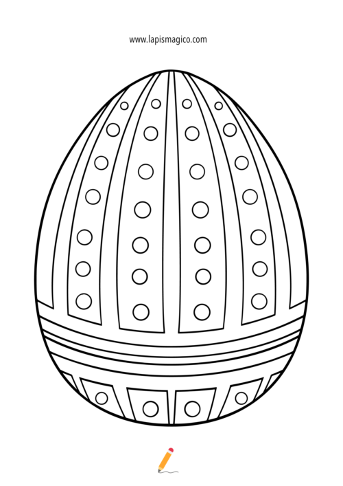 Desenhos de Ovos de Páscoa para colorir, ficha pdf nº7