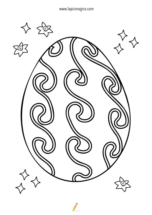 Desenhos de Ovos de Páscoa para colorir, ficha pdf nº13