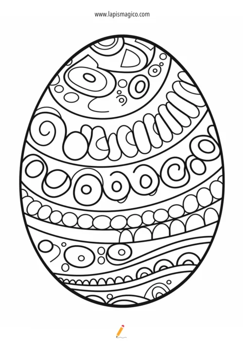 Desenhos de Ovos de Páscoa para colorir, ficha pdf nº15