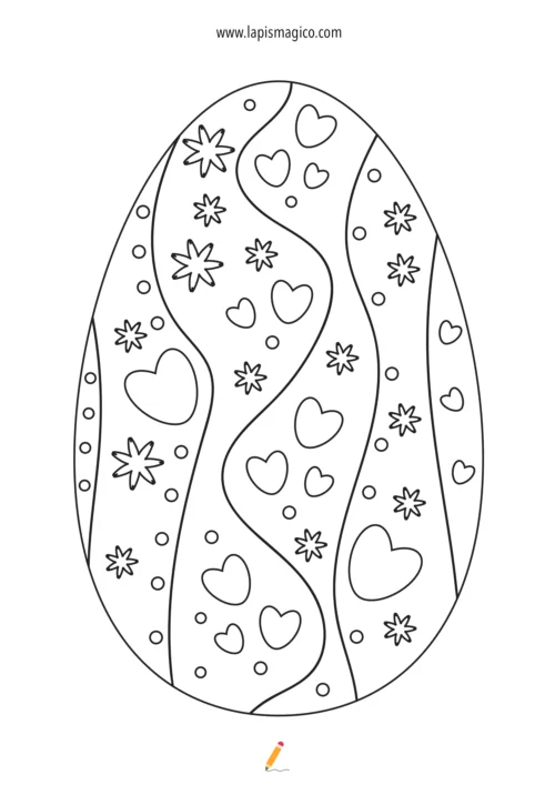 Desenhos de Ovos de Páscoa para colorir, ficha pdf nº16