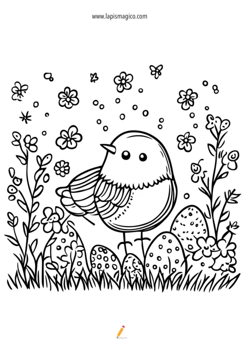 Desenhos de Páscoa para colorir, ficha pdf nº1