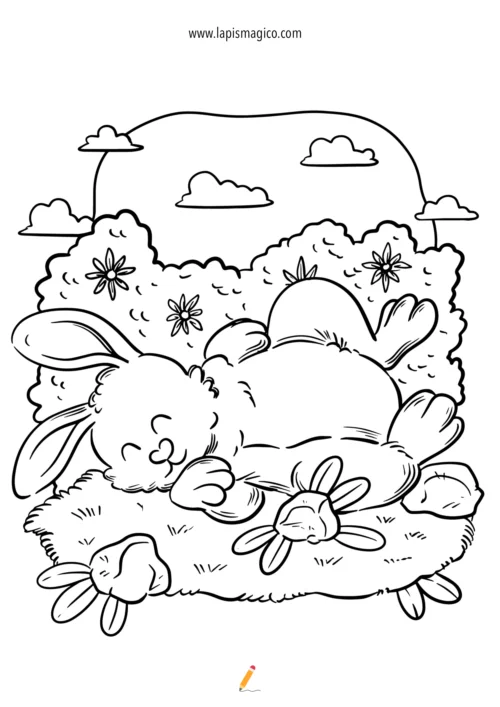 Desenhos de Páscoa para colorir, ficha pdf nº10