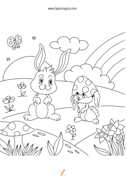 Desenhos de Páscoa para colorir, ficha pdf nº11