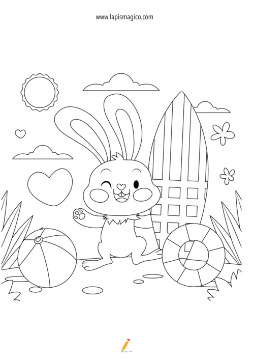 Desenhos de Páscoa para colorir, ficha pdf nº14