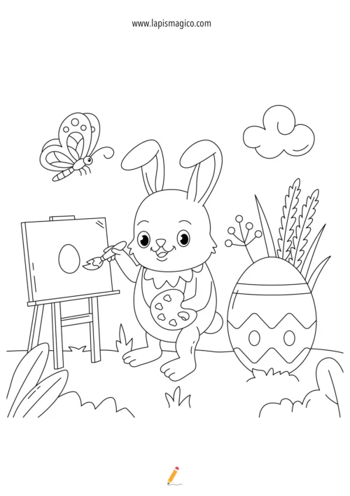 Desenhos de Páscoa para colorir, ficha pdf nº18