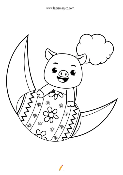 Desenhos de Páscoa para colorir, ficha pdf nº19