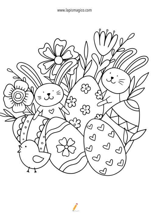 Desenhos de Páscoa para colorir, ficha pdf nº20