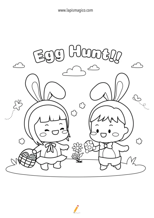 Desenhos de Páscoa para colorir, ficha pdf nº22
