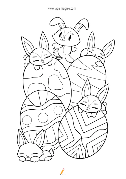 Desenhos de Páscoa para colorir, ficha pdf nº23