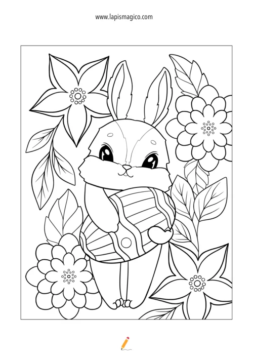 Desenhos de Páscoa para colorir, ficha pdf nº24