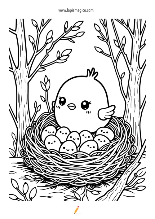 Desenhos de Páscoa para colorir, ficha pdf nº30