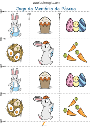 Jogos de Páscoa, ficha pdf nº2