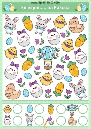 Jogos de Páscoa, ficha pdf nº4