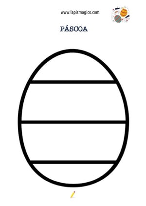 Desenhos de Ovos de Páscoa para colorir, ficha pdf nº4