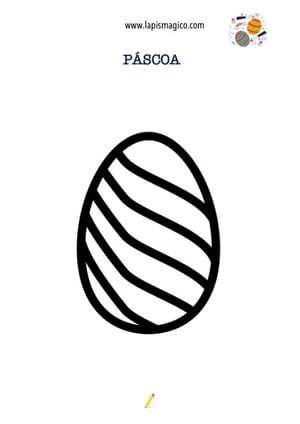 Desenhos de Ovos de Páscoa para colorir, ficha pdf nº5