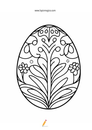 Desenhos de Ovos de Páscoa para colorir, ficha pdf nº6