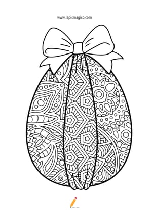 Desenhos de Ovos de Páscoa para colorir, ficha pdf nº7