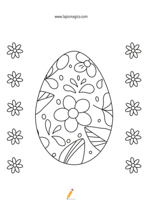 Desenhos de Ovos de Páscoa para colorir, ficha pdf nº10