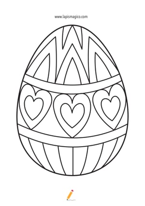 Desenhos de Ovos de Páscoa para colorir, ficha pdf nº11