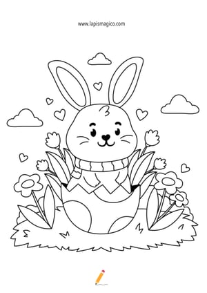 Desenhos de Ovos de Páscoa para colorir, ficha pdf nº13