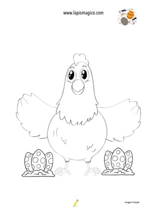 Pintainhos de Páscoa para colorir, ficha pdf nº2