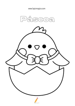 Pintainhos de Páscoa para colorir, ficha pdf nº3