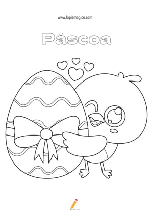 Pintainhos de Páscoa para colorir, ficha pdf nº4