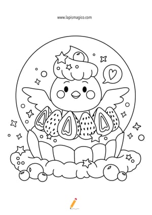 Pintainhos de Páscoa para colorir, ficha pdf nº6