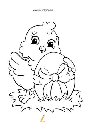 Pintainhos de Páscoa para colorir, ficha pdf nº9