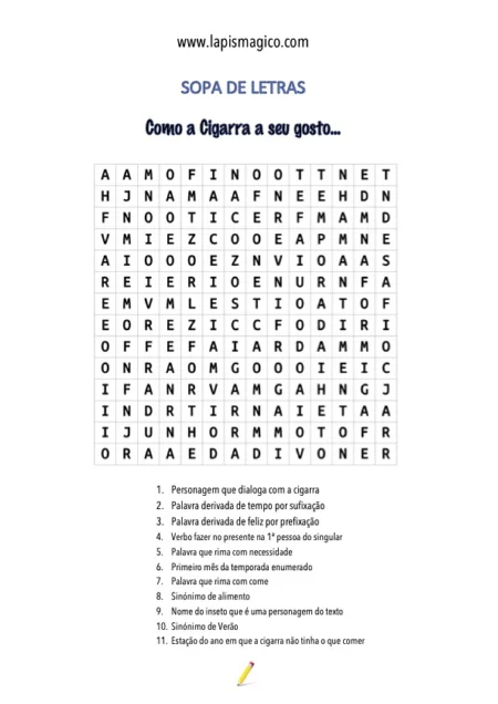Sopa letras, ficha pdf nº1