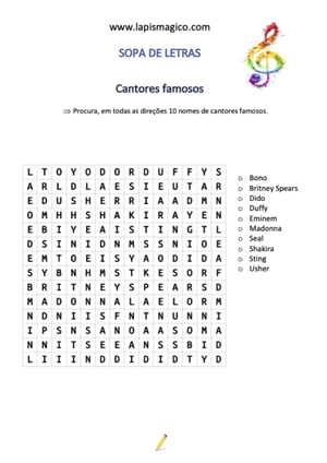 Cantores, ficha pdf nº2