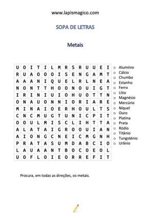 Metais, ficha pdf nº2