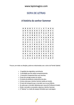 A história do senhor Sommer, ficha pdf nº1