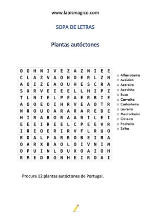 Plantas autóctones, ficha pdf nº1