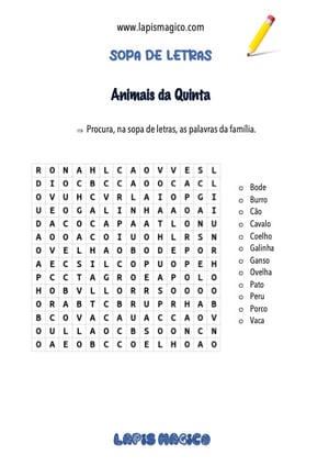 Animais, ficha pdf nº1
