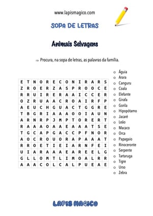 Animais, ficha pdf nº2