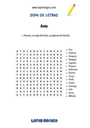 Animais, ficha pdf nº5