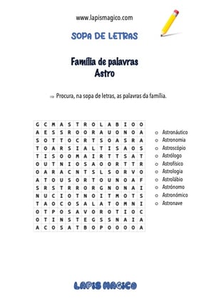 Família, ficha pdf nº3