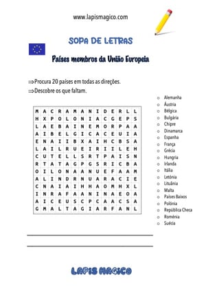União Europeia, ficha pdf nº1